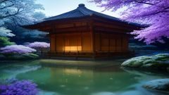 AI短剧《末日花园》封面，AI生成的末世废土场景，枯萎的花朵与破败建筑对比，画面充满张力